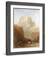Edinburgh Castle from the Grassmarket, 1837-David Roberts-Framed Giclee Print