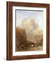 Edinburgh Castle from the Grassmarket, 1837-David Roberts-Framed Giclee Print