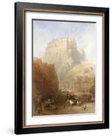 Edinburgh Castle from the Grassmarket, 1837-David Roberts-Framed Giclee Print