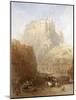 Edinburgh Castle from the Grassmarket, 1837-David Roberts-Mounted Giclee Print