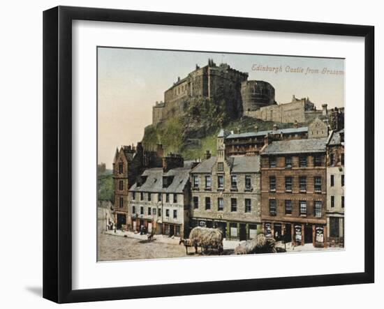 Edinburgh Castle from the Grassmarket-null-Framed Photographic Print