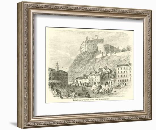 Edinburgh Castle, from the Grassmarket-null-Framed Giclee Print