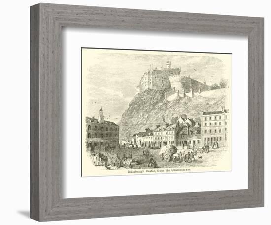 Edinburgh Castle, from the Grassmarket-null-Framed Giclee Print