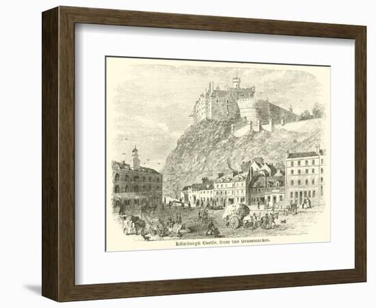 Edinburgh Castle, from the Grassmarket--Framed Giclee Print