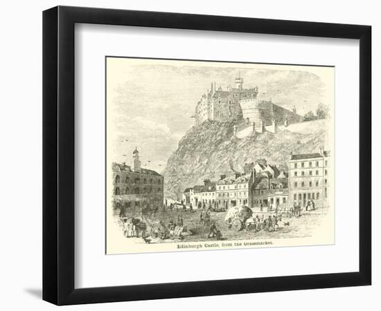 Edinburgh Castle, from the Grassmarket--Framed Giclee Print