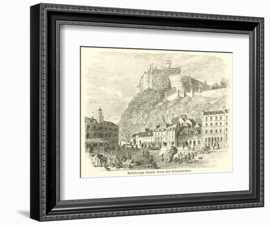 Edinburgh Castle, from the Grassmarket-null-Framed Giclee Print