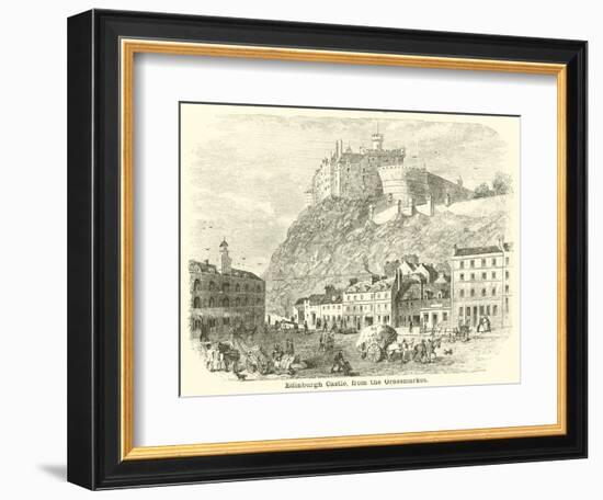 Edinburgh Castle, from the Grassmarket--Framed Giclee Print