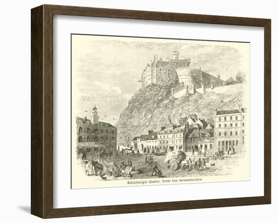 Edinburgh Castle, from the Grassmarket-null-Framed Giclee Print