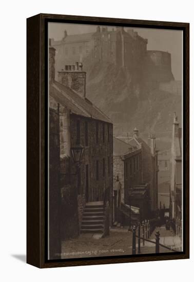 Edinburgh Castle from Vennel-null-Framed Premier Image Canvas