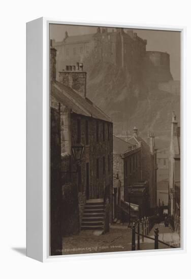 Edinburgh Castle from Vennel-null-Framed Premier Image Canvas