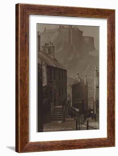 Edinburgh Castle from Vennel-null-Framed Photographic Print