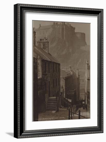 Edinburgh Castle from Vennel-null-Framed Photographic Print