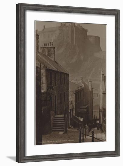 Edinburgh Castle from Vennel--Framed Photographic Print