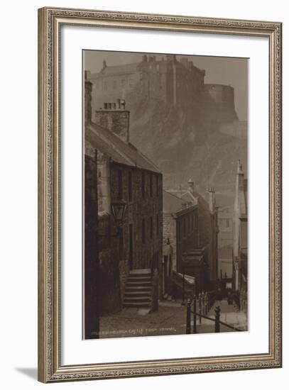 Edinburgh Castle from Vennel-null-Framed Photographic Print