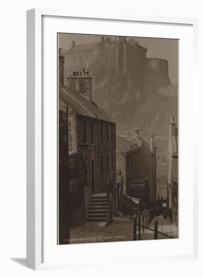 Edinburgh Castle from Vennel-null-Framed Photographic Print