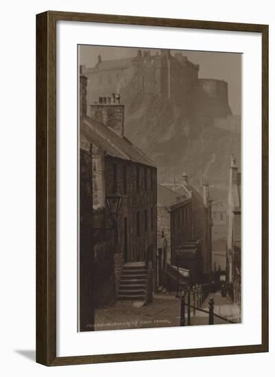 Edinburgh Castle from Vennel--Framed Photographic Print