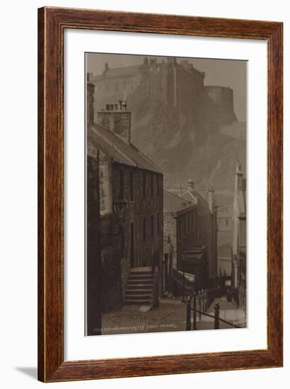 Edinburgh Castle from Vennel-null-Framed Photographic Print