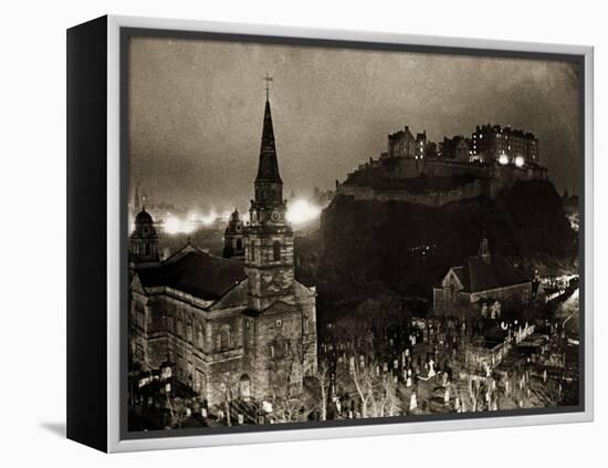 Edinburgh Castle Palace, Prison and Fortress, 1940s-null-Framed Premier Image Canvas