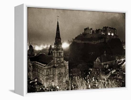 Edinburgh Castle Palace, Prison and Fortress, 1940s-null-Framed Premier Image Canvas