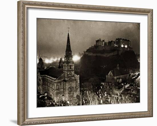 Edinburgh Castle Palace, Prison and Fortress, 1940s--Framed Photographic Print