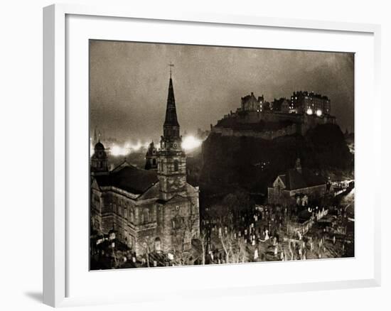 Edinburgh Castle Palace, Prison and Fortress, 1940s-null-Framed Photographic Print