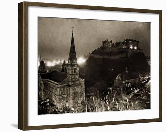 Edinburgh Castle Palace, Prison and Fortress, 1940s-null-Framed Photographic Print