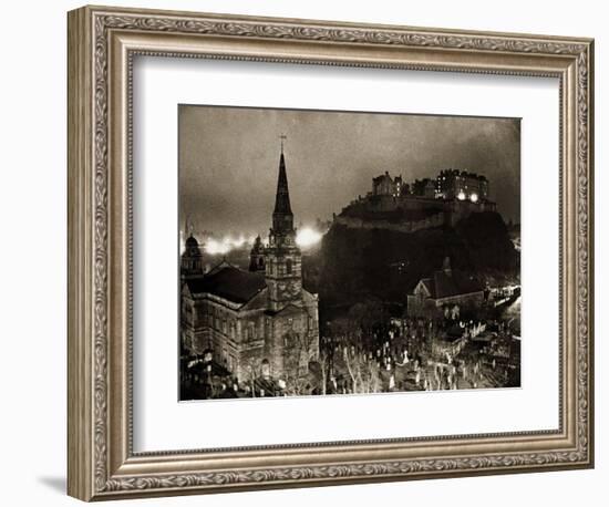 Edinburgh Castle Palace, Prison and Fortress, 1940s-null-Framed Photographic Print