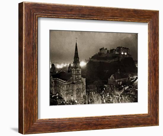 Edinburgh Castle Palace, Prison and Fortress, 1940s-null-Framed Photographic Print