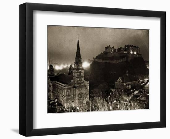 Edinburgh Castle Palace, Prison and Fortress, 1940s-null-Framed Photographic Print