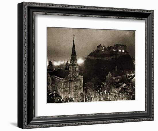 Edinburgh Castle Palace, Prison and Fortress, 1940s-null-Framed Photographic Print