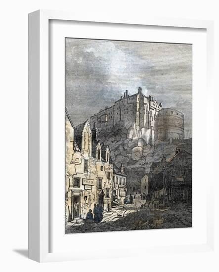 Edinburgh Castle Scotland 1833-null-Framed Giclee Print