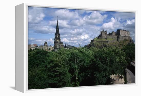 Edinburgh Castle-Vittoriano Rastelli-Framed Premier Image Canvas