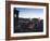 Edinburgh Cityscape at Dusk Towards Edinburgh Castle, Edinburgh, Lothian, Scotland, Uk-Amanda Hall-Framed Photographic Print