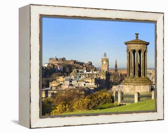 Edinburgh Cityscape from Calton Hill, Edinburgh, Lothian, Scotland-Chris Hepburn-Framed Premier Image Canvas