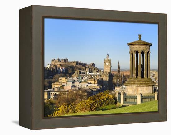 Edinburgh Cityscape from Calton Hill, Edinburgh, Lothian, Scotland-Chris Hepburn-Framed Premier Image Canvas