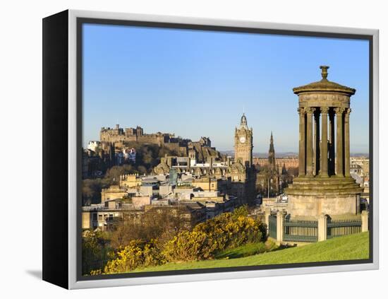 Edinburgh Cityscape from Calton Hill, Edinburgh, Lothian, Scotland-Chris Hepburn-Framed Premier Image Canvas