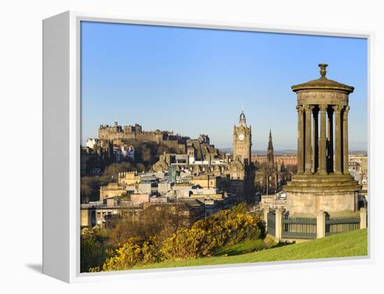 Edinburgh Cityscape from Calton Hill, Edinburgh, Lothian, Scotland-Chris Hepburn-Framed Premier Image Canvas