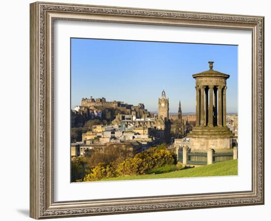 Edinburgh Cityscape from Calton Hill, Edinburgh, Lothian, Scotland-Chris Hepburn-Framed Photographic Print