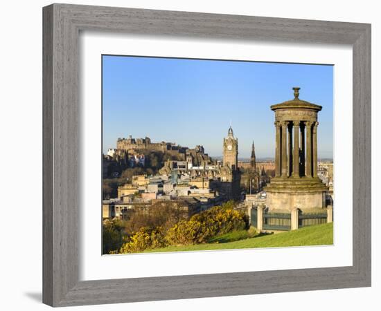 Edinburgh Cityscape from Calton Hill, Edinburgh, Lothian, Scotland-Chris Hepburn-Framed Photographic Print