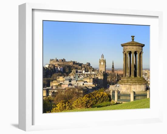 Edinburgh Cityscape from Calton Hill, Edinburgh, Lothian, Scotland-Chris Hepburn-Framed Photographic Print