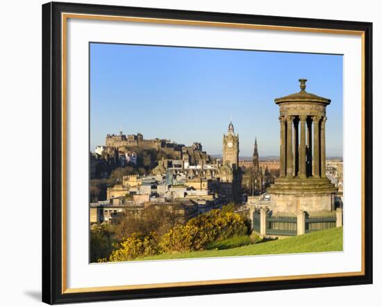 Edinburgh Cityscape from Calton Hill, Edinburgh, Lothian, Scotland-Chris Hepburn-Framed Photographic Print