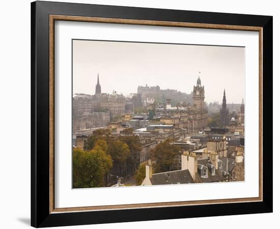 Edinburgh Cityscape From Calton Hill, Edinburgh, Scotland, Uk-Amanda Hall-Framed Photographic Print