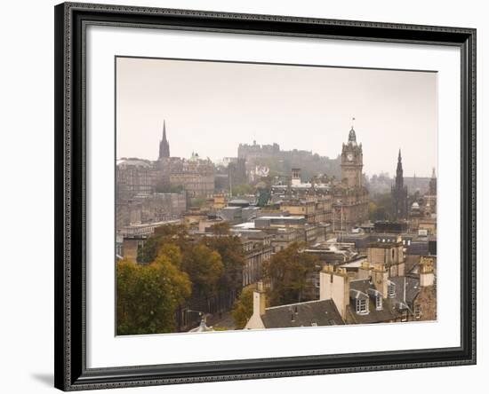 Edinburgh Cityscape From Calton Hill, Edinburgh, Scotland, Uk-Amanda Hall-Framed Photographic Print