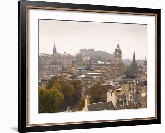 Edinburgh Cityscape From Calton Hill, Edinburgh, Scotland, Uk-Amanda Hall-Framed Photographic Print