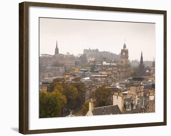 Edinburgh Cityscape From Calton Hill, Edinburgh, Scotland, Uk-Amanda Hall-Framed Photographic Print