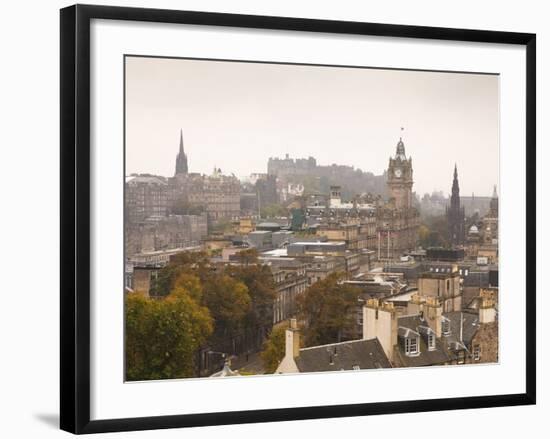 Edinburgh Cityscape From Calton Hill, Edinburgh, Scotland, Uk-Amanda Hall-Framed Photographic Print