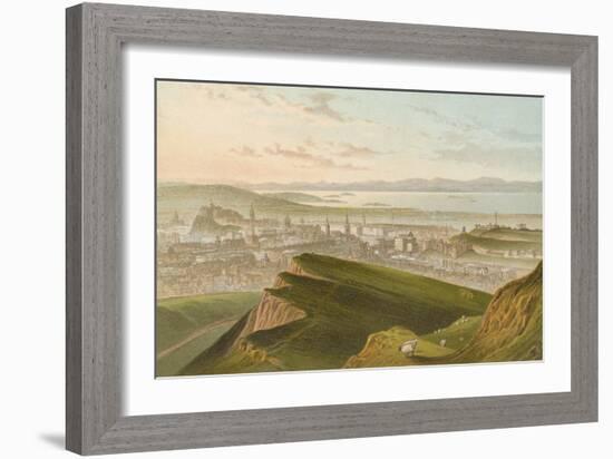 Edinburgh from Arthur's Seat-English School-Framed Giclee Print
