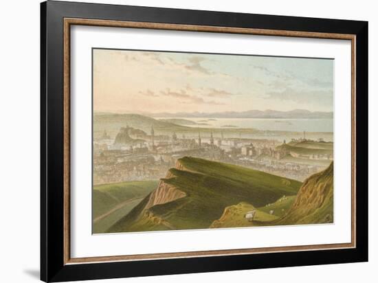 Edinburgh from Arthur's Seat-English School-Framed Giclee Print