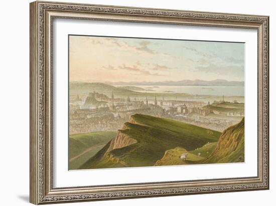 Edinburgh from Arthur's Seat-English School-Framed Premium Giclee Print