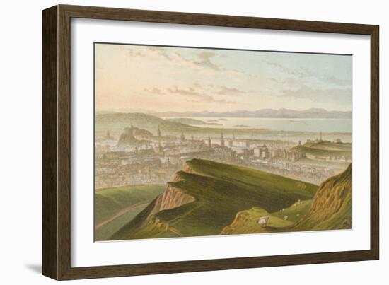 Edinburgh from Arthur's Seat-English School-Framed Premium Giclee Print
